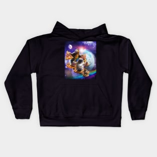 Pizza Sloth Pug And Hamster Kids Hoodie